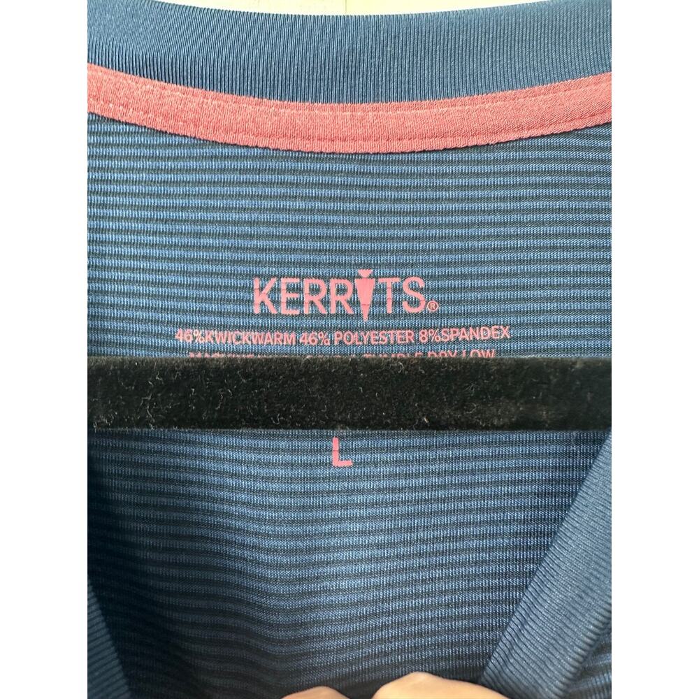 KERRITS Women L Stripe Long Sleeve Equestrian Riding Top Shirt Horse Warm A48 - Picture 3 of 6